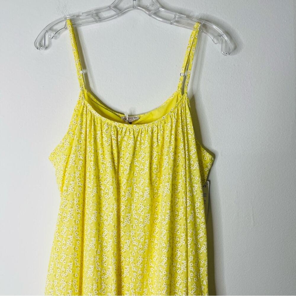 NWT Suzy D yellow floral cottagecore prairie maxi sundress oversized small - Picture 3 of 9